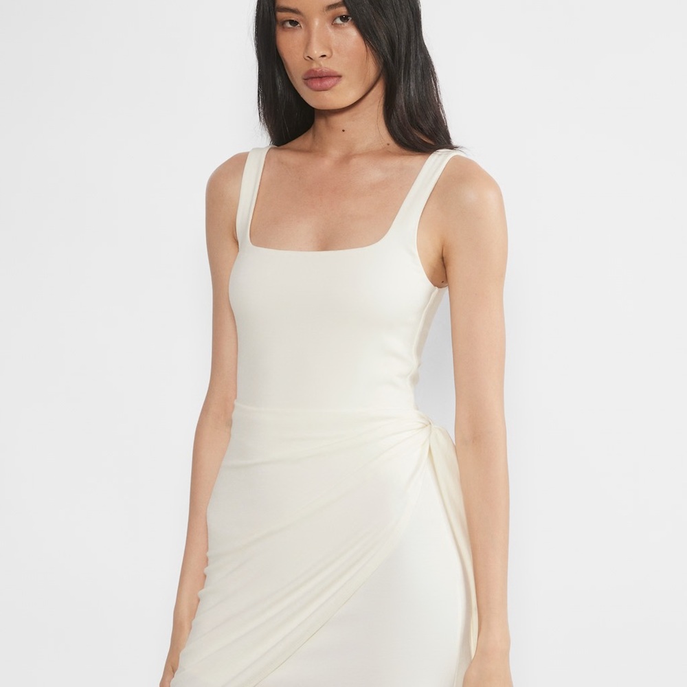 Wilfred Cream Midi Dress